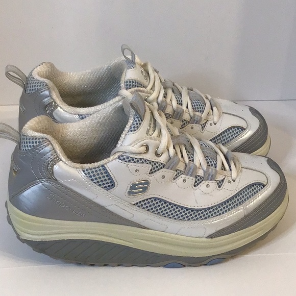 Skechers Shoes - SKECHERS SHAPE UPS PLATFORM GRAY AN WHITE SNEAKERS SZ 7